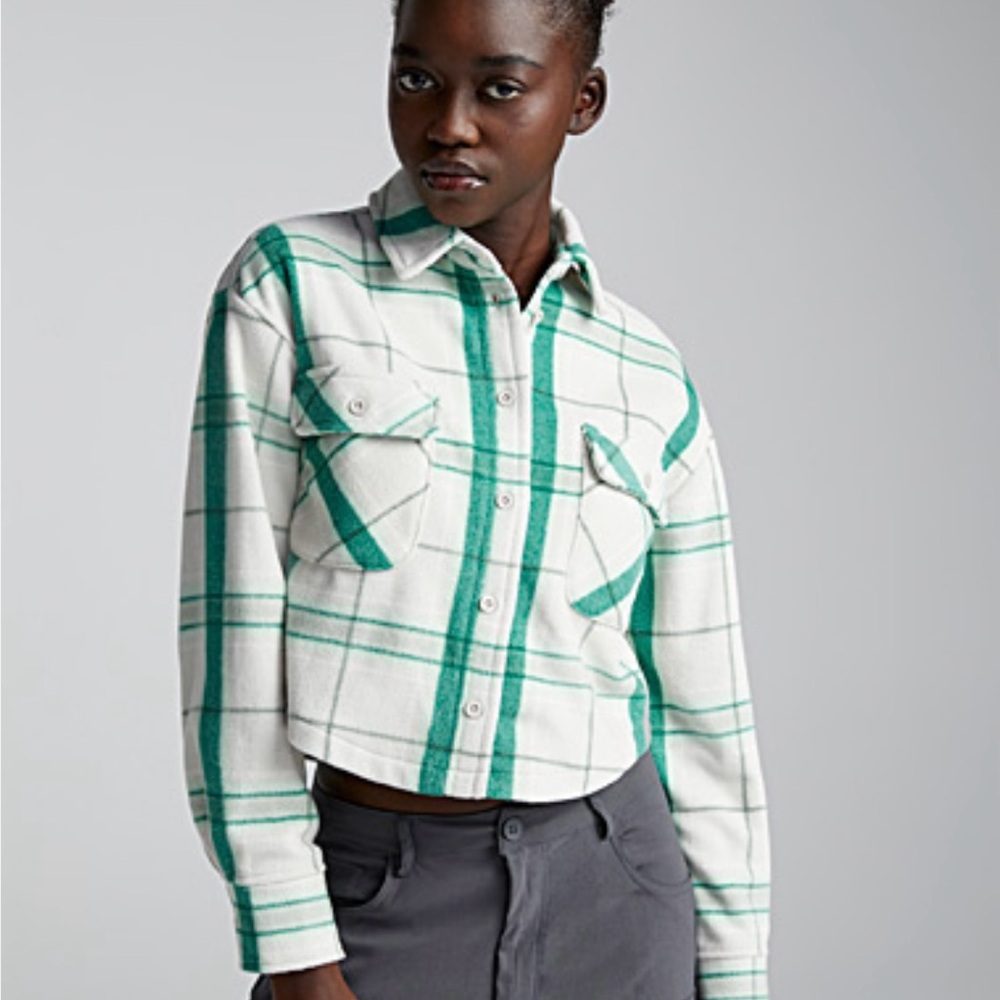 Twik Polar Fleece Fibre Cropped Shirt